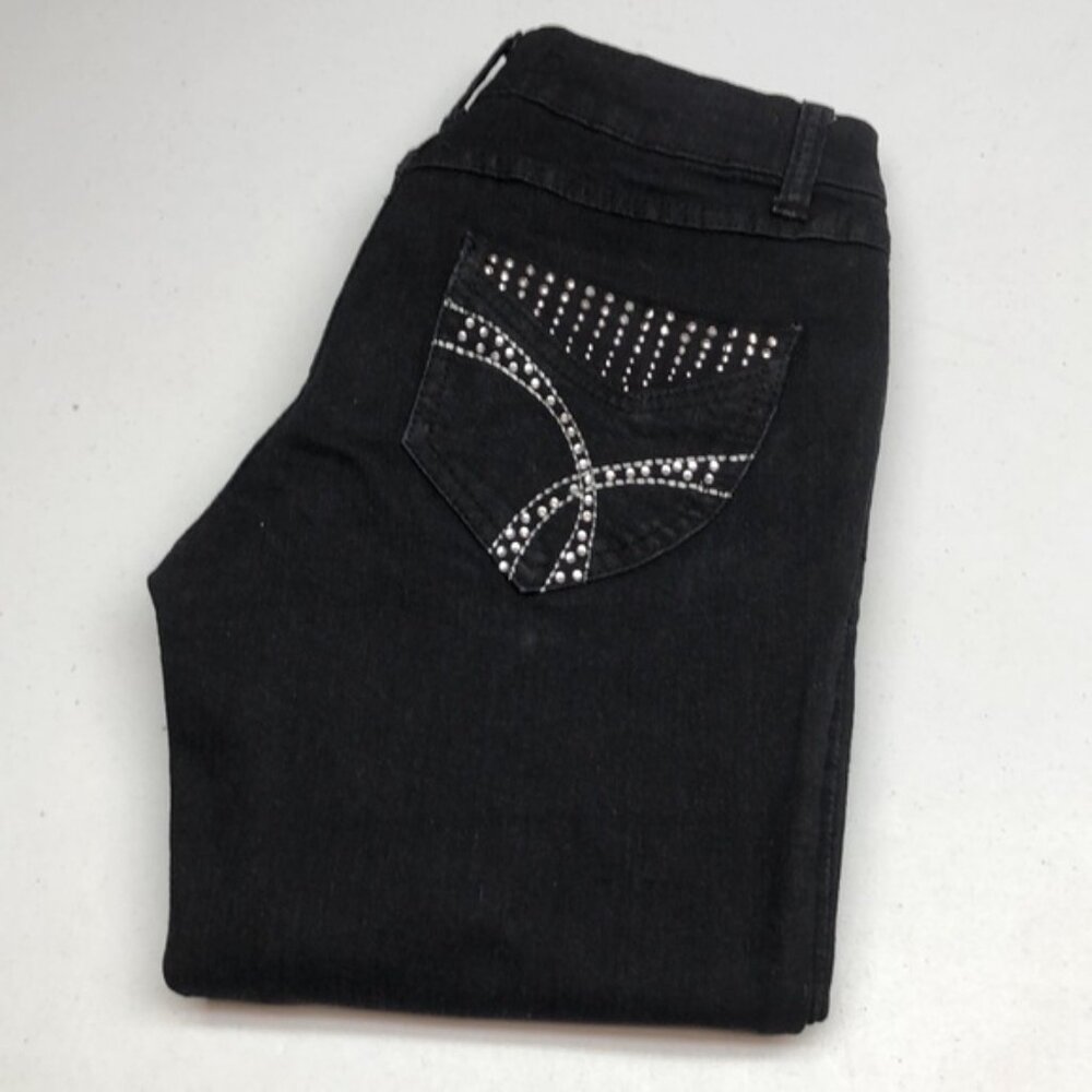 SEDUCTIONS FD BLACK FLARE BOOT JEANS 05/28x32 💎
